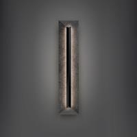 LED Outdoor Wall Sconce by Modern Forms - Bell Tower Collection, Basalt Stone/Black Finish - WSW218628-BV/BK