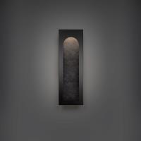 LED Outdoor Wall Sconce by Modern Forms - Cadey Collection, Basalt Stone/Black Finish - WSW246619-BV/BK