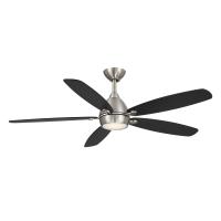 52" Ceiling Fan by Minka Aire - Soreno Collection, Brushed Nickel Finish - F649L-BN/CL