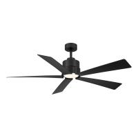 54" Ceiling Fan by Minka Aire - Oovin Collection, Coal Finish - F766L-CL
