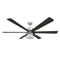 60" Ceiling Fan by Minka Aire - Ligero Collection, Brushed Nickel Finish - F769L-BN/CL