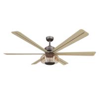 60" Ceiling Fan by Minka Aire - Ligero Collection, Dark Bronze Finish - F769L-DB/WTO