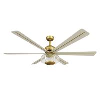 60" Ceiling Fan by Minka Aire - Ligero Collection, Heritage Brass Finish - F769L-HBR/ALW