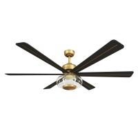 60" Ceiling Fan by Minka Aire - Ligero Collection, Heritage Brass Finish - F769L-HBR/CL