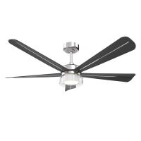 52" Ceiling Fan by Minka Aire - Nellora Collection, Brushed Nickel Finish - F772L-BN/CL