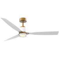 53" Ceiling Fan by Minka Aire - Foxden Collection, Legacy Brass Finish - F778L-LBR/WHF