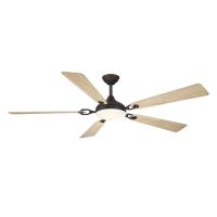 65" Ceiling Fan by Minka Aire - Cadena Collection, Dark Bronze Finish - F783L-DB/WTO