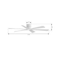 65" Ceiling Fan by Minka Aire - Brisano Collection, Alabaster White Finish - F785L-ALW