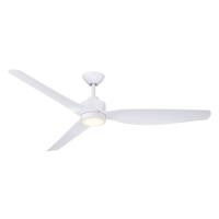 60" Ceiling Fan by Minka Aire - Norwynd Collection, Flat White Finish - F821L-WHF