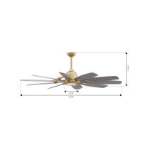 65" Ceiling Fan by Minka Aire - Barn Collection, Legacy Brass Finish - F864L-LBR