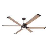 72" Ceiling Fan by Minka Aire - Soarin Collection, Dark Bronze Finish - F893L-DB/WTO