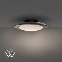 LED Flush Mount by Modern Forms - Saturno Collection, Basalt Stone/Black Finish - FM264620-TWA-BV/BK