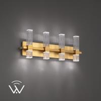 LED Bath Vanity by Modern Forms - Cinaplex Collection, Aged Brass Finish - WS200624-TWA-AB