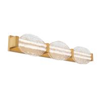 LED Bath Vanity by Modern Forms - Deco Collection, Aged Brass Finish - WS-8536-35-AB