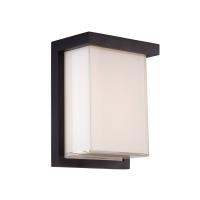 LED Outdoor Wall Sconce by Modern Forms - Ledge Collection, Black Finish - WS-W1408-27-BK