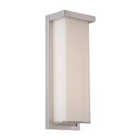 LED Outdoor Wall Sconce by Modern Forms - Ledge Collection, Brushed Aluminum Finish - WS-W1414-35-AL
