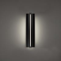 LED Outdoor Wall Sconce by Modern Forms - Strait Collection, Black Finish - WS-W82522-27-BK