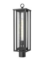 One Light Outdoor Post Lantern by Innovations - Ashland Collection, Matte Black Finish - 9950-1PLT-BK-25-SDY