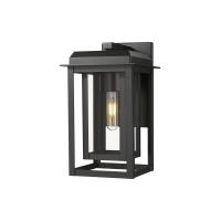 One Light Wall Sconce by Innovations - Mansfield Collection, Matte Black Finish - 9951-1W-BK-13-CG-BK-CL