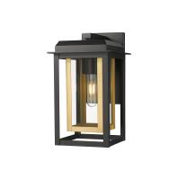 One Light Wall Sconce by Innovations - Mansfield Collection, Matte Black Finish - 9951-1W-BK-13-CG-BR-CL
