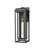 One Light Wall Sconce by Innovations - Mansfield Collection, Matte Black Finish - 9951-1W-BK-20-CG-BK-CL