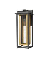One Light Wall Sconce by Innovations - Mansfield Collection, Matte Black Finish - 9951-1W-BK-20-CG-BR-CL