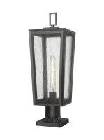 One Light Outdoor Post Lantern by Innovations - Madison Collection, Matte Black Finish - 9952-1PLT-BK-23-SDY