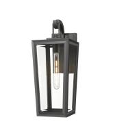 One Light Wall Sconce by Innovations - Madison Collection, Matte Black Finish - 9952-1W-BK-21-CL