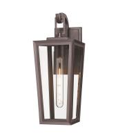 One Light Wall Sconce by Innovations - Madison Collection, Bronze Finish - 9952-1W-BZ-17-CL