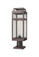 One Light Outdoor Post Lantern by Innovations - Ridgeway Collection, Bronze Finish - 9953-1PLT-BZ-20-SDY