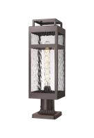 One Light Outdoor Post Lantern by Innovations - Ridgeway Collection, Bronze Finish - 9953-1PLT-BZ-20-WG