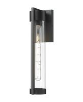One Light Wall Sconce by Innovations - Stratford Collection, Matte Black Finish - 9954-1W-BK-16-CL