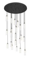21 Light Pendant by Innovations - Downtown Urban Collection, Brushed Brass Finish - 148BK-B-21P-BB-G434-12CL