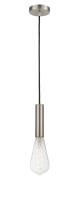 One Light Mini Pendant by Innovations - Auralume Collection, Brushed Satin Nickel Finish - 198-1P-SN
