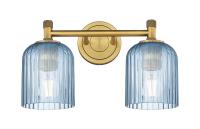 Two Light Bath Vanity by Innovations - Downtown Urban Collection, Brushed Brass Finish - 434-2W-BB-G559-5BL