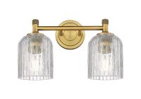 Two Light Bath Vanity by Innovations - Downtown Urban Collection, Brushed Brass Finish - 434-2W-BB-G559-5CL