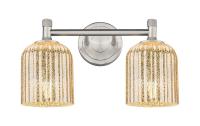 Two Light Bath Vanity by Innovations - Downtown Urban Collection, Satin Nickel Finish - 434-2W-SN-G559-5ME