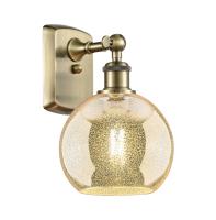One Light Wall Sconce by Innovations - Ballston Collection, Antique Brass Finish - 516-1W-AB-G128-8