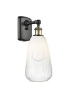 One Light Wall Sconce by Innovations - Ballston Collection, Black Antique Brass Finish - 516-1W-BAB-G480-6OP