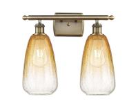 Two Light Bath Vanity by Innovations - Ballston Collection, Antique Brass Finish - 516-2W-AB-G480-6AM