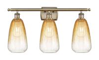 Three Light Bath Vanity by Innovations - Ballston Collection, Antique Brass Finish - 516-3W-AB-G480-6AM