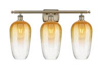 Three Light Bath Vanity by Innovations - Ballston Collection, Antique Brass Finish - 516-3W-AB-G484-7AM