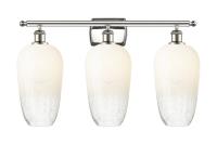 Three Light Bath Vanity by Innovations - Ballston Collection, Polished Nickel Finish - 516-3W-PN-G484-7OP