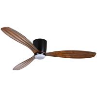 52"Ceiling Fan by Minka Aire - Ventiara Collection, Coal Black Finish - F694L-CL/DK
