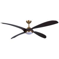 60"Ceiling Fan by Minka Aire - Mortyn Collection, Legacy Brass Finish - F698L-LBR/DO