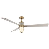 65"Ceiling Fan by Minka Aire - Nauticus Collection, Legacy Brass Finish - F768L-LBR/WCD