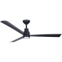52"Ceiling Fan by Minka Aire - Simple Collection, Coal Black Finish - F787L-CL