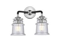 Two Light Bath Vanity by Innovations - Nouveau Collection, Black Polished Nickel Finish - 284-2W-BPN-G184S
