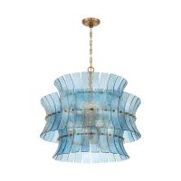 Eight Light Chandelier by Crystorama - Abigail Collection, Aged Brass Finish - ABI-2005-AG-BL