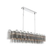 16 Light Linear Chandelier by Crystorama - Addis Collection, Polished Chrome Finish - ADD-337-CH-SM